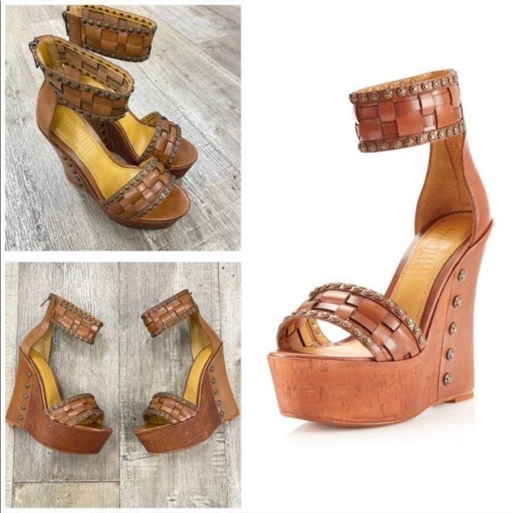 BRAND NEW Eric Rutberg genuine leather high comfy platform